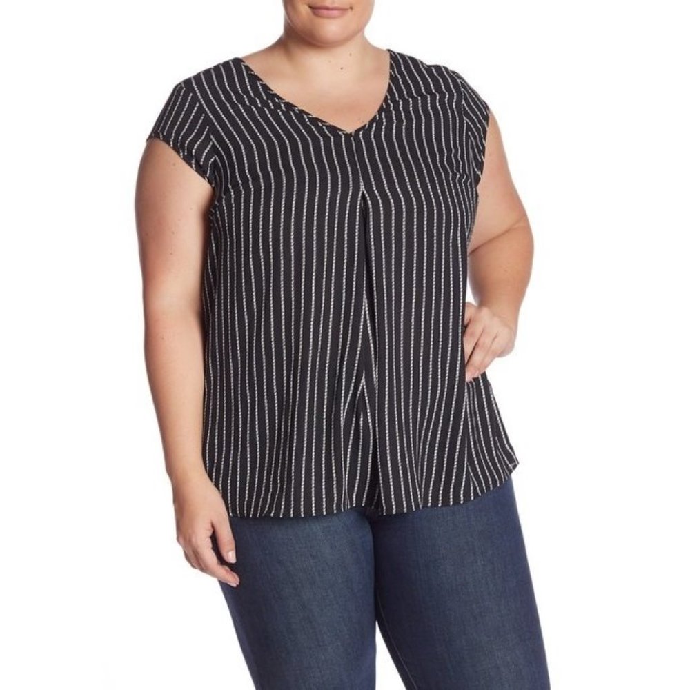 Halogen Double V-Neck Top